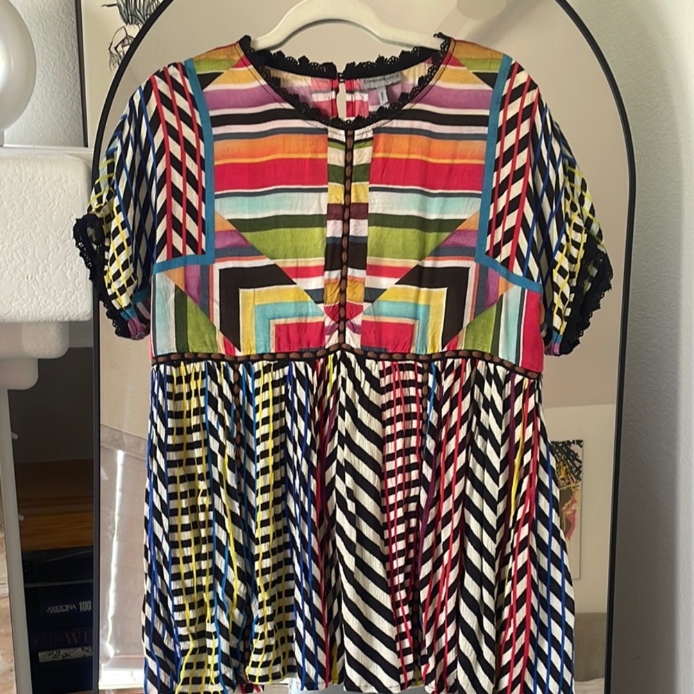 Anthropologie print blouse